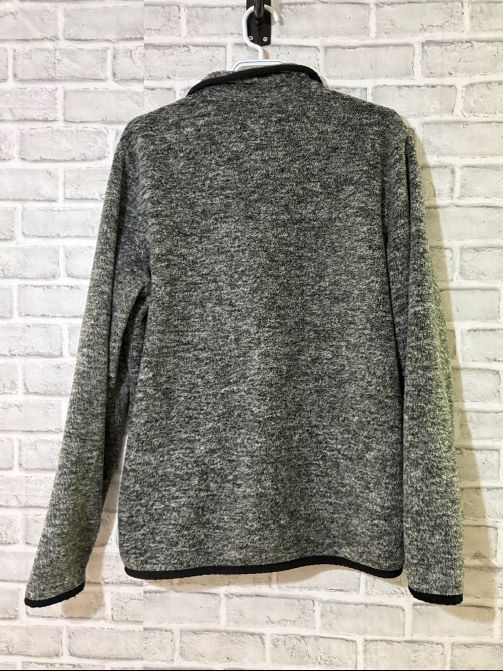 Abercrombie & Fitch Gray Full-Zip Knit Sweater Jacket, medium - Picture 7 of 7